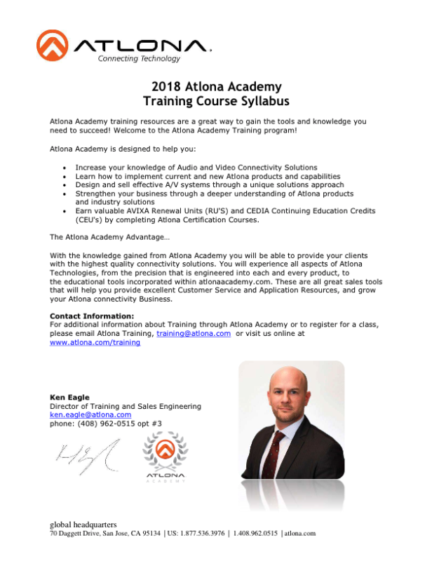Atlona® AV Solutions – Commercial & Education