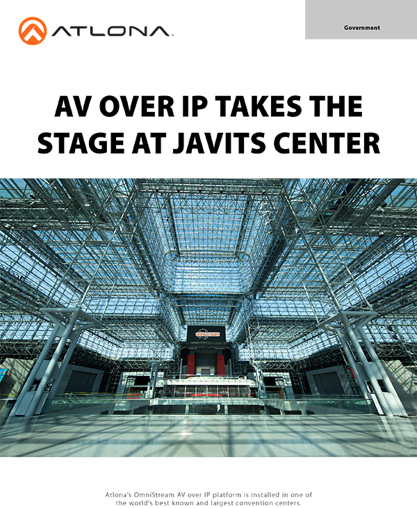 Javits Center Case Study AV over IP omnistream