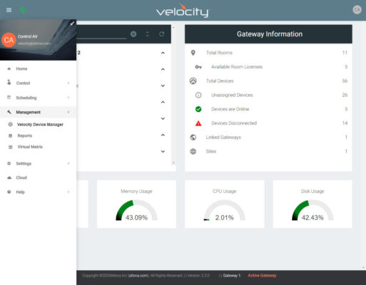 Velocity Device Manager