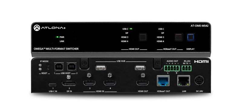 4×2 Matrix Switcher with USB Hub - Atlona® AV Solutions – Commercial ...